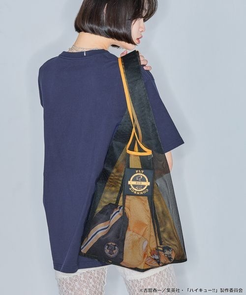 JEANASIS(ジーナシス)の「【ハイキュー!!】メッシュトートBAG/323882(トートバッグ・レディース・オレンジ系その他/レッド系その他・FREE)」の1枚目の写真