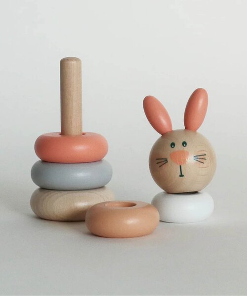 apres les cours(アプレレクール)の「ANIMAL STACKING(アニマル スタッキング)(その他雑貨・キッズ・ブルー/ピンク・FREE)」の2枚目の写真