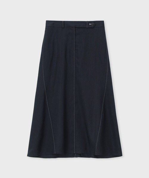 Paul Smith(ポールスミス)の「ウィメンズ レーヨンリネン マーメイド スカート / 155050 237SN(スカート・レディース・ネイビー・38/40)」の1枚目の写真