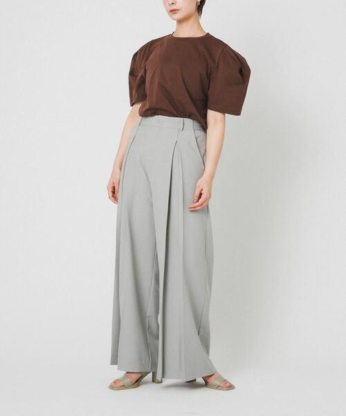 LAATO（ラート）の「lantern t shirts（Tシャツ/カットソー・レディース・ブラック/ブラウン・FREE）」の4枚目の写真