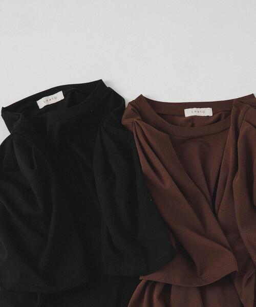 LAATO（ラート）の「lantern t shirts（Tシャツ/カットソー・レディース・ブラック/ブラウン・FREE）」の11枚目の写真