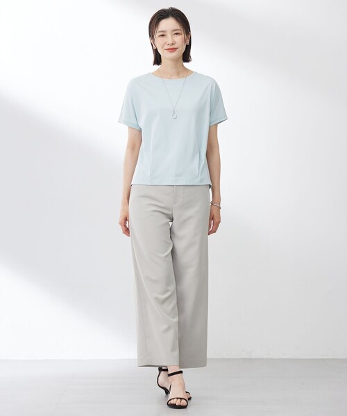 J.PRESS(ジェイプレス)の「【洗える】Crispyツイル ストレート パンツ(その他パンツ・レディース・ベージュ系/ブラック系・T17/T15/T13)」の7枚目の写真