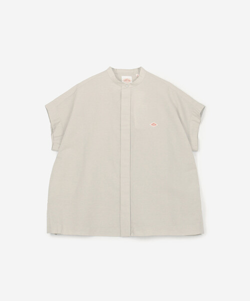 ダントン DANTONコットンリネンスリープレスシャツ DANTON | コットンリネン スリーブレスシャツ WOMEN（シャツ