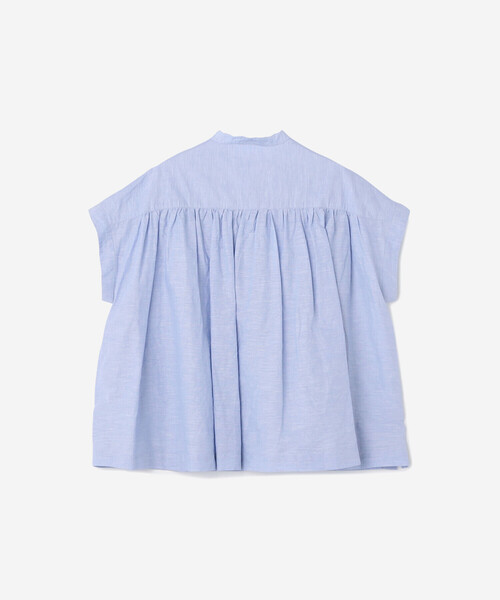 ダントン  DANTONコットンリネンスリーブブレスシャツ　36 DANTON | コットンリネン スリーブレスシャツ WOMEN（シャツ