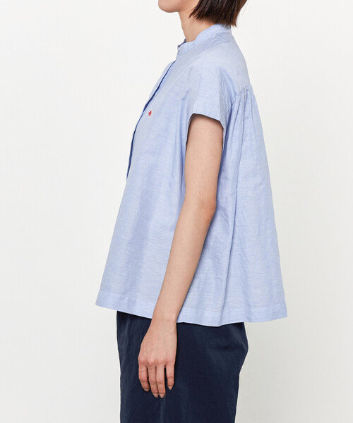 ダントン DANTONコットンリネンスリープレスシャツ DANTON | コットンリネン スリーブレスシャツ WOMEN（シャツ