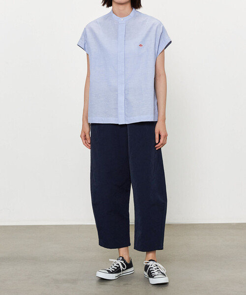 ダントン DANTONコットンリネンスリープレスシャツ DANTON | コットンリネン スリーブレスシャツ WOMEN（シャツ