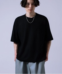 ワッフル素材 半袖Tシャツ
