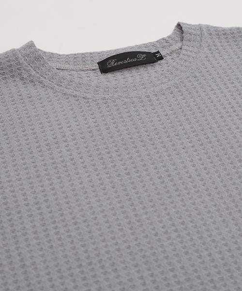 improves（インプローブス）の「ワッフル素材 半袖Tシャツ（Tシャツ/カットソー・メンズ・ブルー/グリーン/ラベンダー/ブラック/ライトグレー・MEDIUM/LARGE）」の7枚目の写真