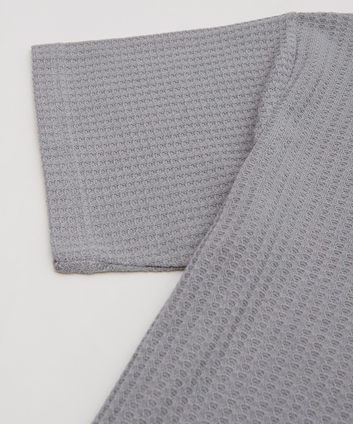 improves（インプローブス）の「ワッフル素材 半袖Tシャツ（Tシャツ/カットソー・メンズ・ブルー/グリーン/ラベンダー/ブラック/ライトグレー・MEDIUM/LARGE）」の8枚目の写真