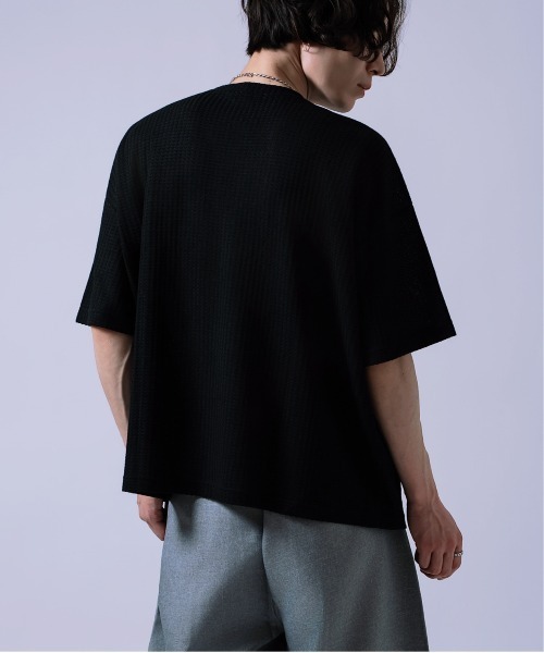 Crownor(クラウノアー)の「ワッフル素材 半袖Tシャツ(Tシャツ/カットソー・メンズ・ブルー/グリーン/ラベンダー/ブラック/ライトグレー・MEDIUM/LARGE)」の15枚目の写真