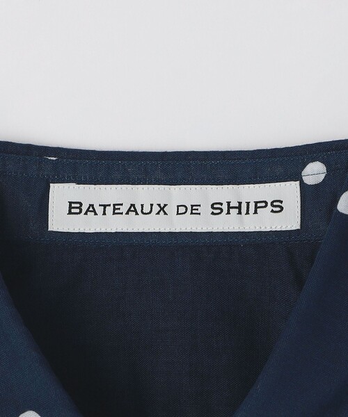 SHIPS(シップス)の「BATEAUX DE SHIPS: レギュラーカラー ドット 半袖 シャツ(シャツ/ブラウス・メンズ・ワイン/コバルトブルー・1/3/2)」の7枚目の写真
