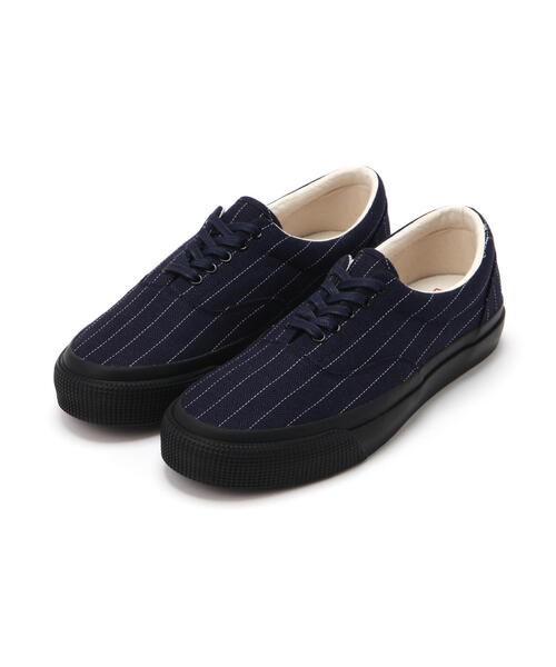 AVIREX（アヴィレックス）の「《直営店限定》NAVY TRAINING SHOES "STRIPE" / ネイビー トレーニング シューズ / AVIREX / アヴィレックス（スニーカー・メンズ・ネイビー/ホワイト系2・10/8/9）」の2枚目の写真