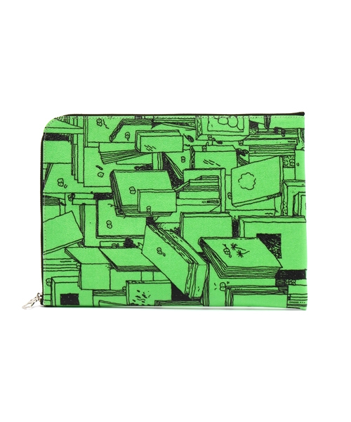 FABRICK(ファブリック)の「FABRIC STEFAN MARX DOCUMENT CASE A4(クラッチバッグ・メンズ・ホワイト/グリーン・FREE)」の1枚目の写真