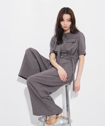 UNITED TOKYO | 【すっきり決まる上質素材のスラックス】ACETATEダブルタックワイドパンツ|ウォッシャブル/セットアップ/防シワ/オフィスカジュアル/春服/夏服(スラックス)