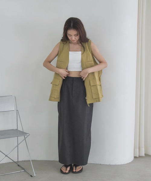 feepur(フェピュール)の「カップ付き2wayブラトップ(キャミソール・レディース・ブラック/オフホワイト・MEDIUM)」の14枚目の写真