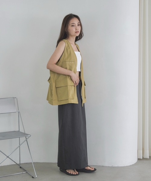 feepur(フェピュール)の「カップ付き2wayブラトップ(キャミソール・レディース・ブラック/オフホワイト・MEDIUM)」の15枚目の写真