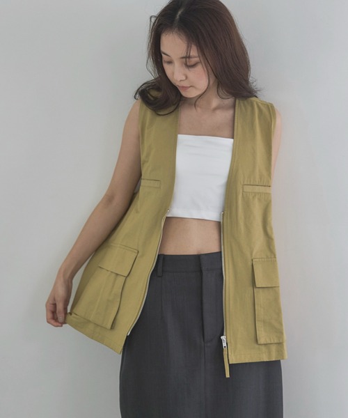 feepur(フェピュール)の「カップ付き2wayブラトップ(キャミソール・レディース・ブラック/オフホワイト・MEDIUM)」の17枚目の写真