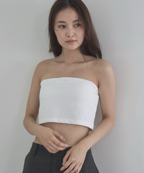 feepur(フェピュール)の「カップ付き2wayブラトップ(キャミソール・レディース・ブラック/オフホワイト・MEDIUM)」の22枚目の写真