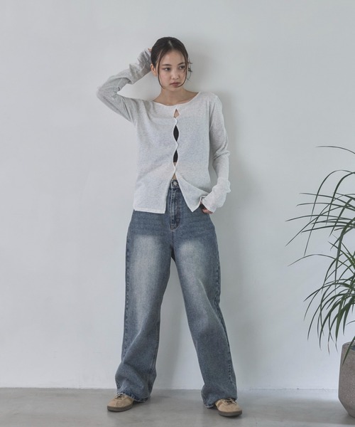 feepur(フェピュール)の「カップ付き2wayブラトップ(キャミソール・レディース・ブラック/オフホワイト・MEDIUM)」の5枚目の写真