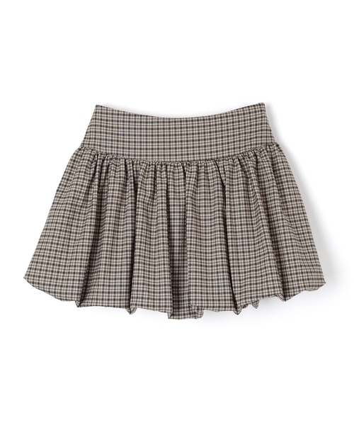 M DOLLY（エムドリー）の「check balloon skirt/チェックバルーンスカート（スカート・レディース・ダークグレー/ベージュ・S/M）」の14枚目の写真