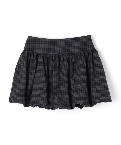 n.k atelier チェック　バルーンスカート check balloon skirt/チェックバルーンスカート（スカート）｜M