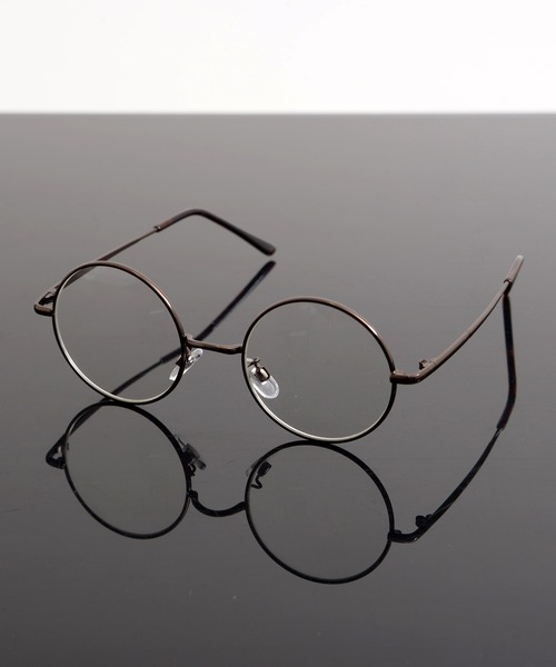 Revo.(レボ)の「ROUND CLEAR LENS GLASSES / メタルフレーム ラウンド型 メガネ 伊達メガネ クリアレンズ UVカット <ユニセックス>(メガネ・レディース・シルバー/ブラック/ブラウン/ゴールド・FREE)」の3枚目の写真