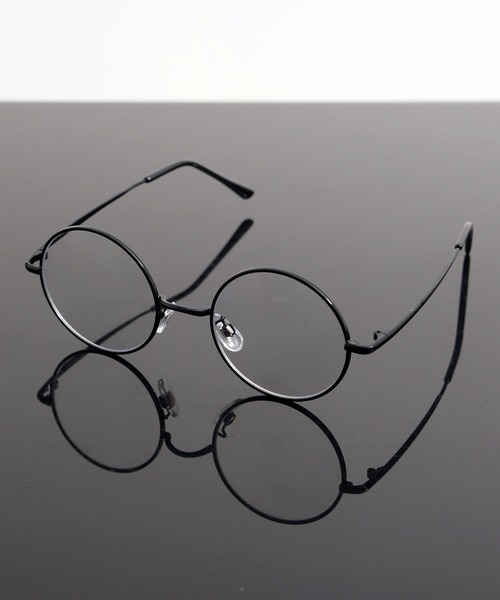Revo.(レボ)の「ROUND CLEAR LENS GLASSES / メタルフレーム ラウンド型 メガネ 伊達メガネ クリアレンズ UVカット <ユニセックス>(メガネ・レディース・シルバー/ブラック/ブラウン/ゴールド・FREE)」の2枚目の写真