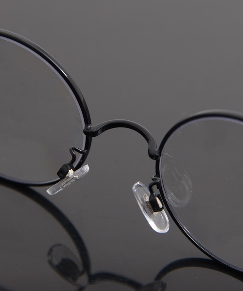 ROUND CLEAR LENS GLASSES / メタルフレーム ラウンド型 メガネ 伊達