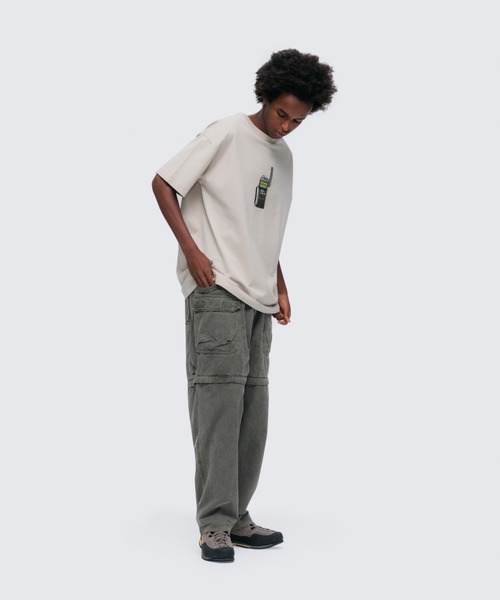 WILD THINGS（ワイルドシングス）の「プラッガーS/S Tシャツ│PLUGGER TEE SS（Tシャツ/カットソー・メンズ・ホワイト/ブラック/ライトカーキ/ブラウン・L/S/M/XL）」の7枚目の写真