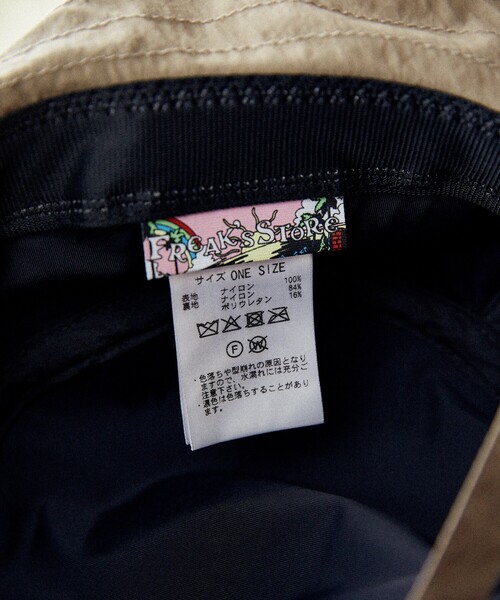 FREAK'S STORE（フリークスストア）の「【Beach & Festival】2way UV 撥水ナイロン 紐付きサファリハット（ハット・レディース・ブラック/オリーブ/ベージュ・ONE SIZE）」の18枚目の写真