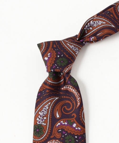 セール】ADAMLEY シルク ペイズリー プリント ネクタイ（ネクタイ