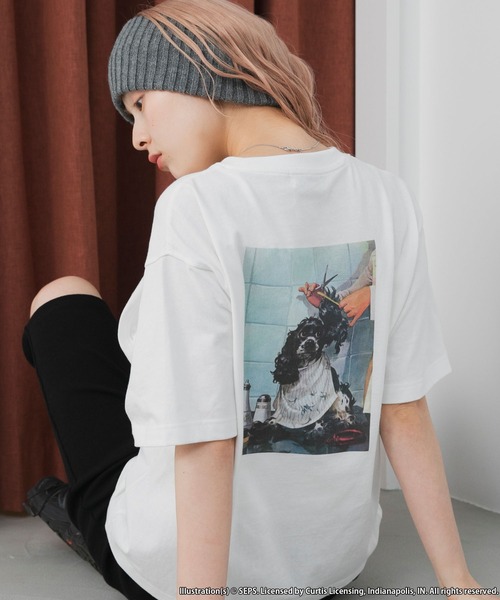 forksy.(フォルクシー)の「【forksy.】【THE SATURDAY EVENING POST】別注 アソート グラフィック半袖Tシャツ(Tシャツ/カットソー・レディース・ホワイト系1/グレイッシュベージュ/ホワイト系2・FREE)」の2枚目の写真