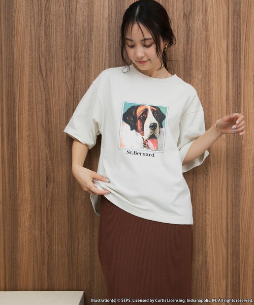 forksy.(フォルクシー)の「【forksy.】【THE SATURDAY EVENING POST】別注 アソート グラフィック半袖Tシャツ(Tシャツ/カットソー・レディース・ホワイト系1/グレイッシュベージュ/ホワイト系2・FREE)」の3枚目の写真