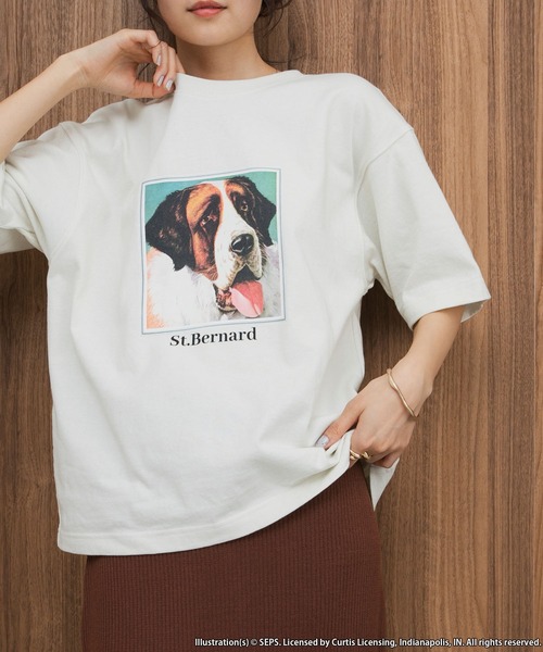 forksy.(フォルクシー)の「【forksy.】【THE SATURDAY EVENING POST】別注 アソート グラフィック半袖Tシャツ(Tシャツ/カットソー・レディース・ホワイト系1/グレイッシュベージュ/ホワイト系2・FREE)」の12枚目の写真