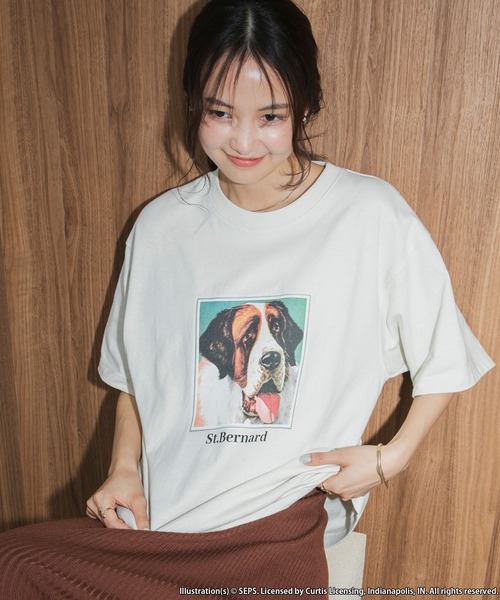 forksy.(フォルクシー)の「【forksy.】【THE SATURDAY EVENING POST】別注 アソート グラフィック半袖Tシャツ(Tシャツ/カットソー・レディース・ホワイト系1/グレイッシュベージュ/ホワイト系2・FREE)」の22枚目の写真