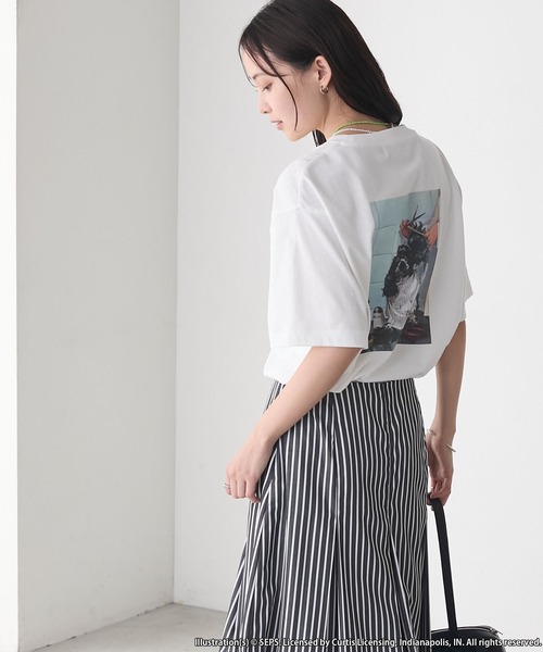 forksy.(フォルクシー)の「【forksy.】【THE SATURDAY EVENING POST】別注 アソート グラフィック半袖Tシャツ(Tシャツ/カットソー・レディース・ホワイト系1/グレイッシュベージュ/ホワイト系2・FREE)」の5枚目の写真