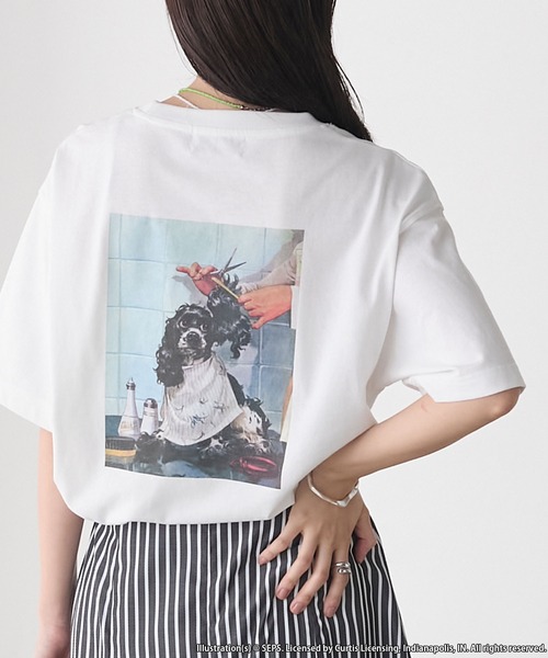 forksy.(フォルクシー)の「【forksy.】【THE SATURDAY EVENING POST】別注 アソート グラフィック半袖Tシャツ(Tシャツ/カットソー・レディース・ホワイト系1/グレイッシュベージュ/ホワイト系2・FREE)」の7枚目の写真