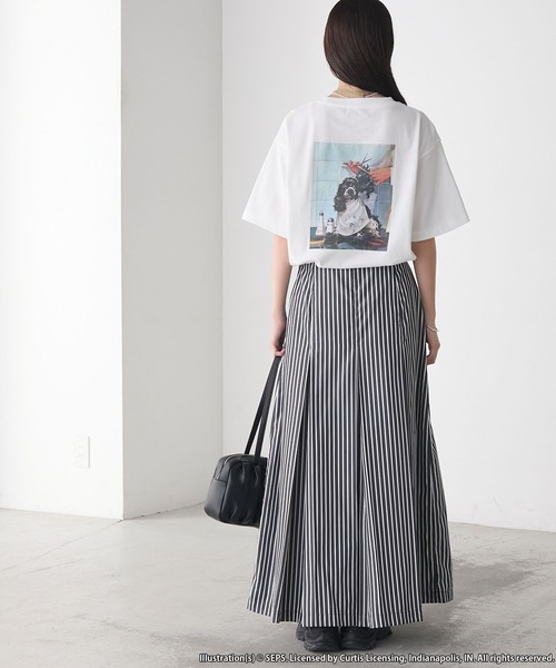 forksy.(フォルクシー)の「【forksy.】【THE SATURDAY EVENING POST】別注 アソート グラフィック半袖Tシャツ(Tシャツ/カットソー・レディース・ホワイト系1/グレイッシュベージュ/ホワイト系2・FREE)」の9枚目の写真