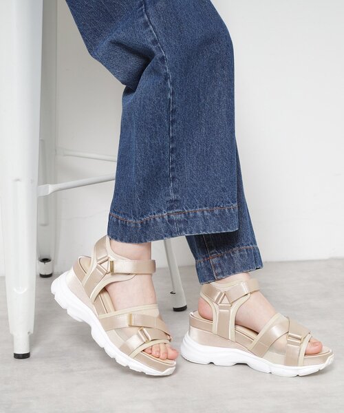ESPERANZA（エスペランサ）の「チュールベルトスポサン（サンダル・レディース・ブラック系2/グレー系2/ベージュ系2/ピンク系7・S/M/L/LL）」の4枚目の写真