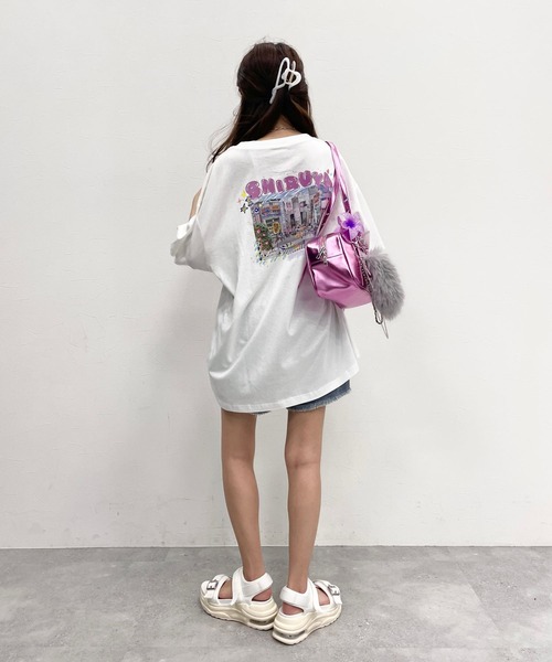 repipi armario（レピピ アルマリオ）の「SHIBUYAフォトTワンピース（ワンピース・キッズ・ピンク/ブラック/ホワイト・SMALL/LARGE/MEDIUM）」の17枚目の写真