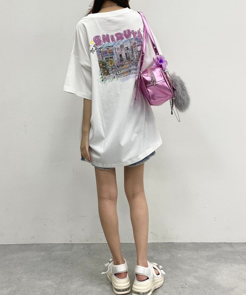 repipi armario（レピピ アルマリオ）の「SHIBUYAフォトTワンピース（ワンピース・キッズ・ピンク/ブラック/ホワイト・SMALL/LARGE/MEDIUM）」の18枚目の写真