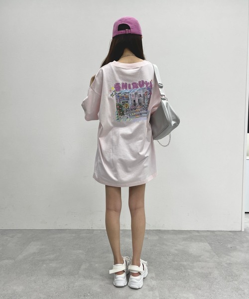 repipi armario（レピピ アルマリオ）の「SHIBUYAフォトTワンピース（ワンピース・キッズ・ピンク/ブラック/ホワイト・SMALL/LARGE/MEDIUM）」の19枚目の写真