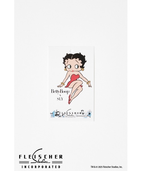 BETTY BOOP(ベティ・ブープ)の「Betty Boop x SLY RIBBON CAMI ベティブープ スライ リボン キャミ 夏服(キャミソール・レディース・ブラック/マルチ・FREE)」の19枚目の写真