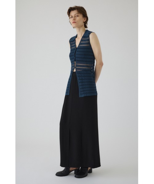 RIM.ARK（リムアーク）の「Crochet collar knit tops クロシェカラーニットトップス（ニット/セーター・レディース・ベージュ/ブラック/ブルー/マジェンタ・FREE）」の19枚目の写真