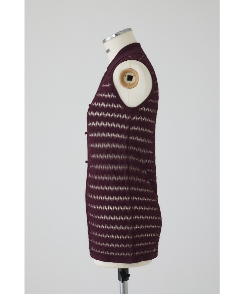 RIM.ARK（リムアーク）の「Crochet collar knit tops クロシェカラーニットトップス（ニット/セーター・レディース・ベージュ/ブラック/ブルー/マジェンタ・FREE）」の7枚目の写真