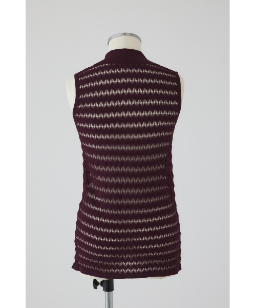 RIM.ARK（リムアーク）の「Crochet collar knit tops クロシェカラーニットトップス（ニット/セーター・レディース・ベージュ/ブラック/ブルー/マジェンタ・FREE）」の8枚目の写真