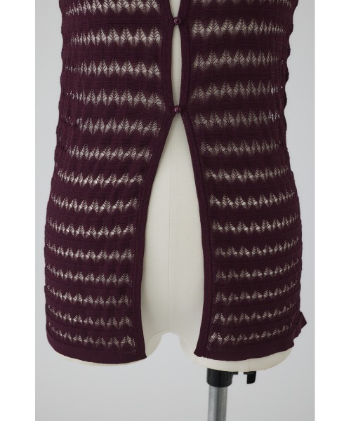 RIM.ARK（リムアーク）の「Crochet collar knit tops クロシェカラーニットトップス（ニット/セーター・レディース・ベージュ/ブラック/ブルー/マジェンタ・FREE）」の10枚目の写真