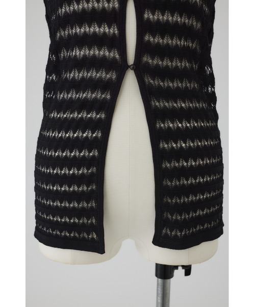 RIM.ARK（リムアーク）の「Crochet collar knit tops クロシェカラーニットトップス（ニット/セーター・レディース・ベージュ/ブラック/ブルー/マジェンタ・FREE）」の15枚目の写真