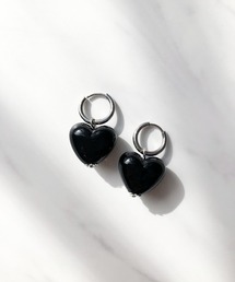 TIMELESS&THREE（タイムレスアンドスリー）の「2WAYメタルフープハートピアス（ピアス（両耳用））」