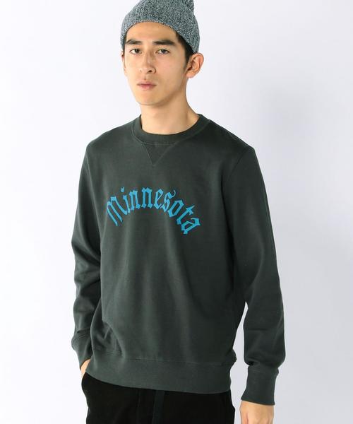 coen（コーエン）の「プリントクルーネックスウェット（スウェット・メンズ・ダークグリーン/マスタード/ブラック・LARGE/X-LARGE/MEDIUM/SMALL）」の2枚目の写真